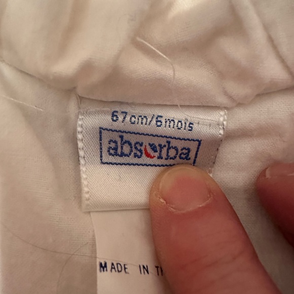 Pink & white snowsuit SIX MONTHS BY ABSERBA - Picture 4 of 9